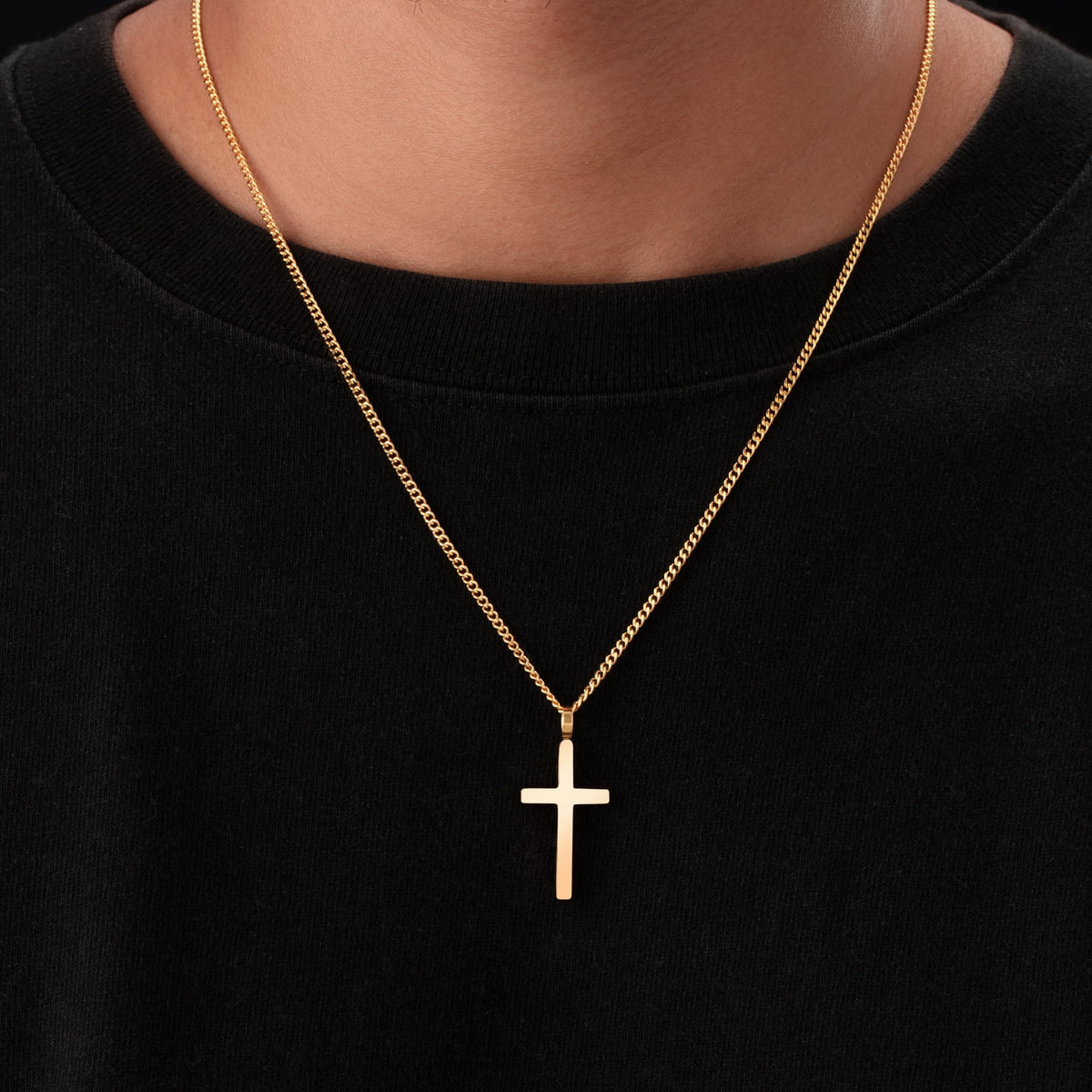 Classic Cross & Curb Chain
