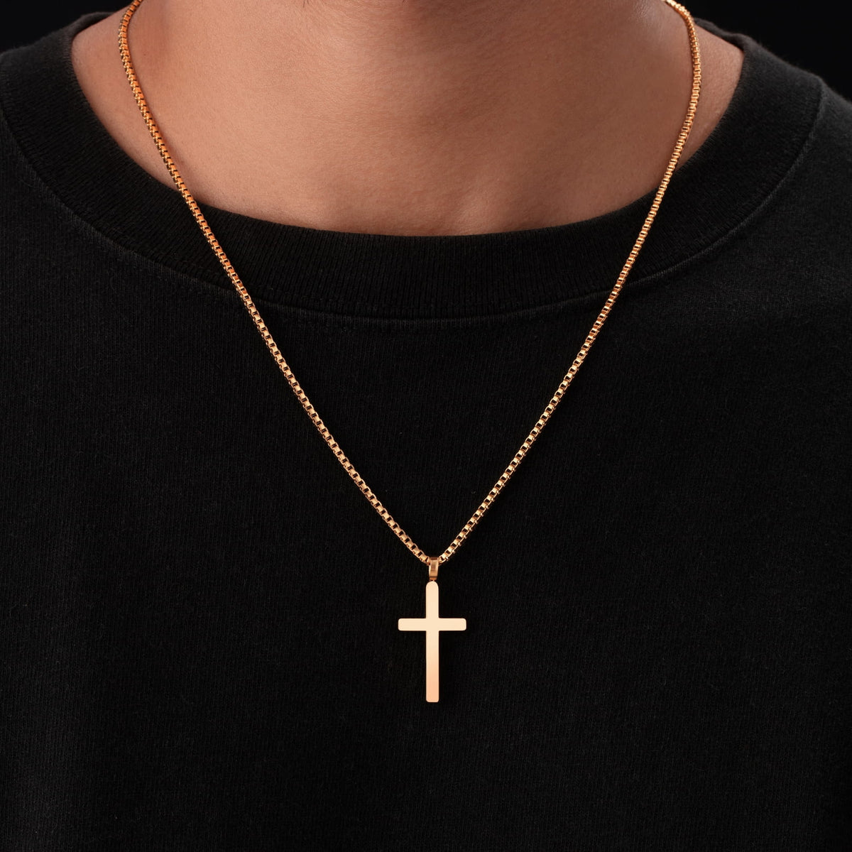 Classic Cross & Box Chain