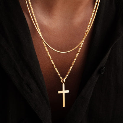 Classic Cross Necklace Duo