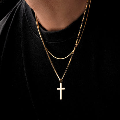 Classic Cross Necklace Duo