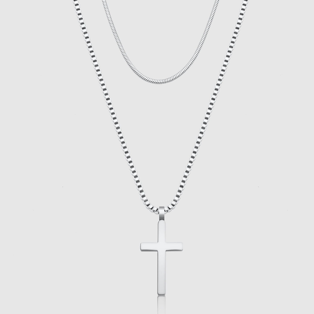 Classic Cross Necklace Duo