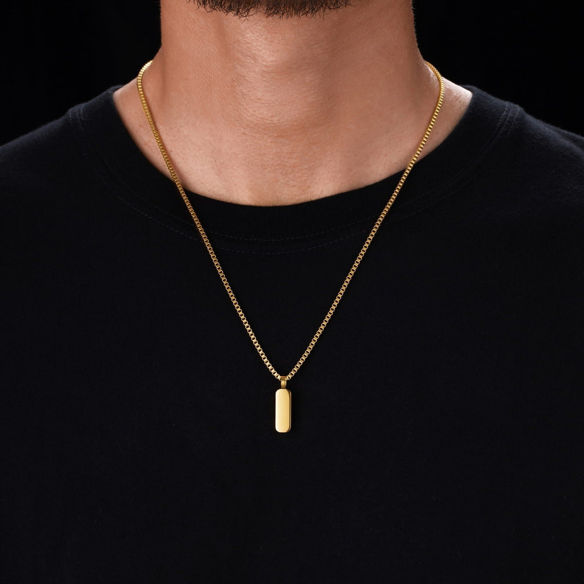 Minimal Pendant & Box Chain