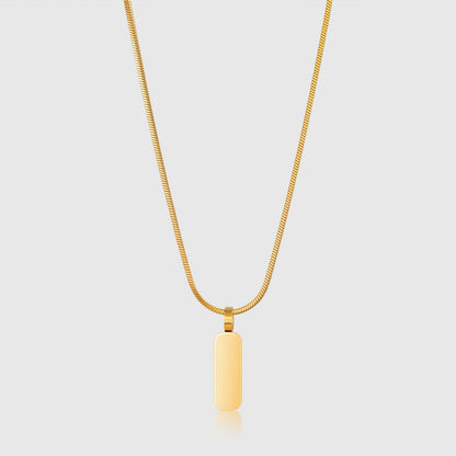 Minimal Pendant & Square Chain