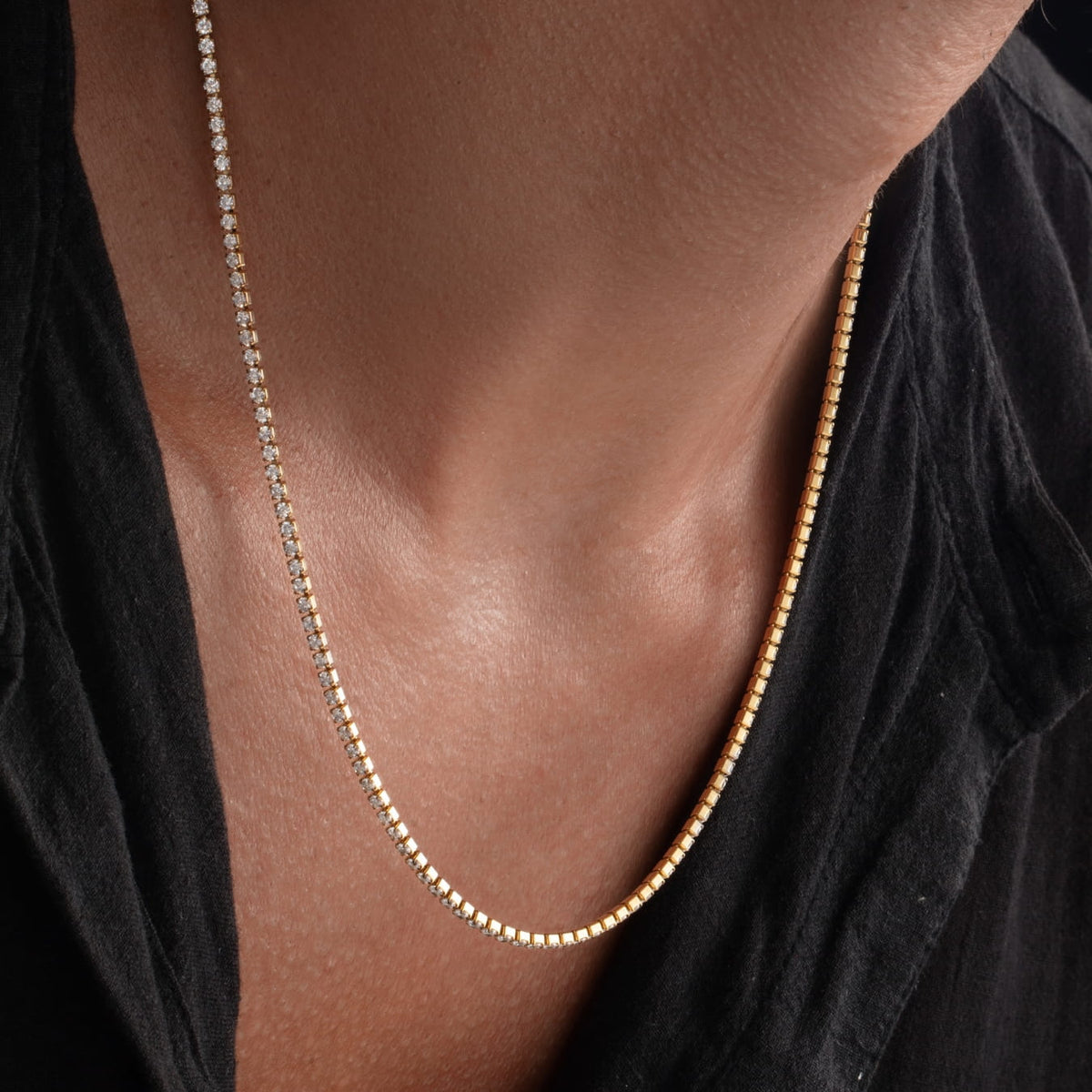 Minimal Tennis Necklace